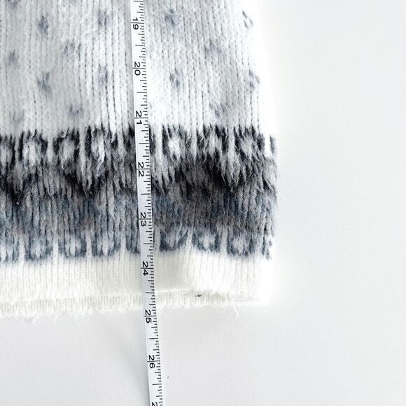 Yari Artesanias Women's Llama Fair Isle Full Zip Wool Sweater Multicolor Small - Picture 7 of 7